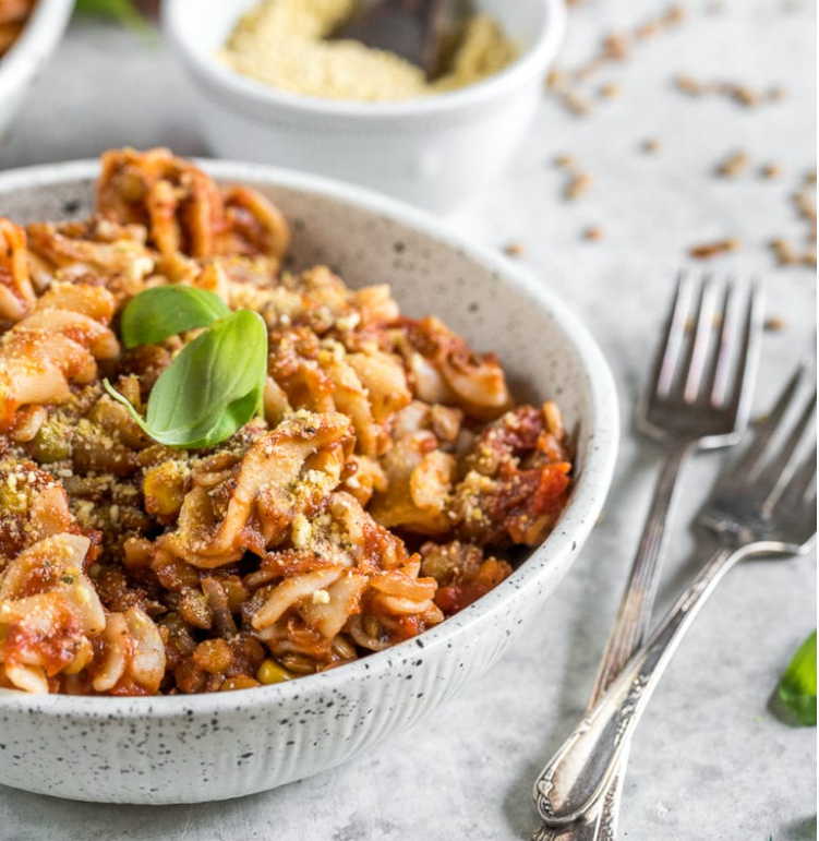 Hearty Pasta with Lentils
